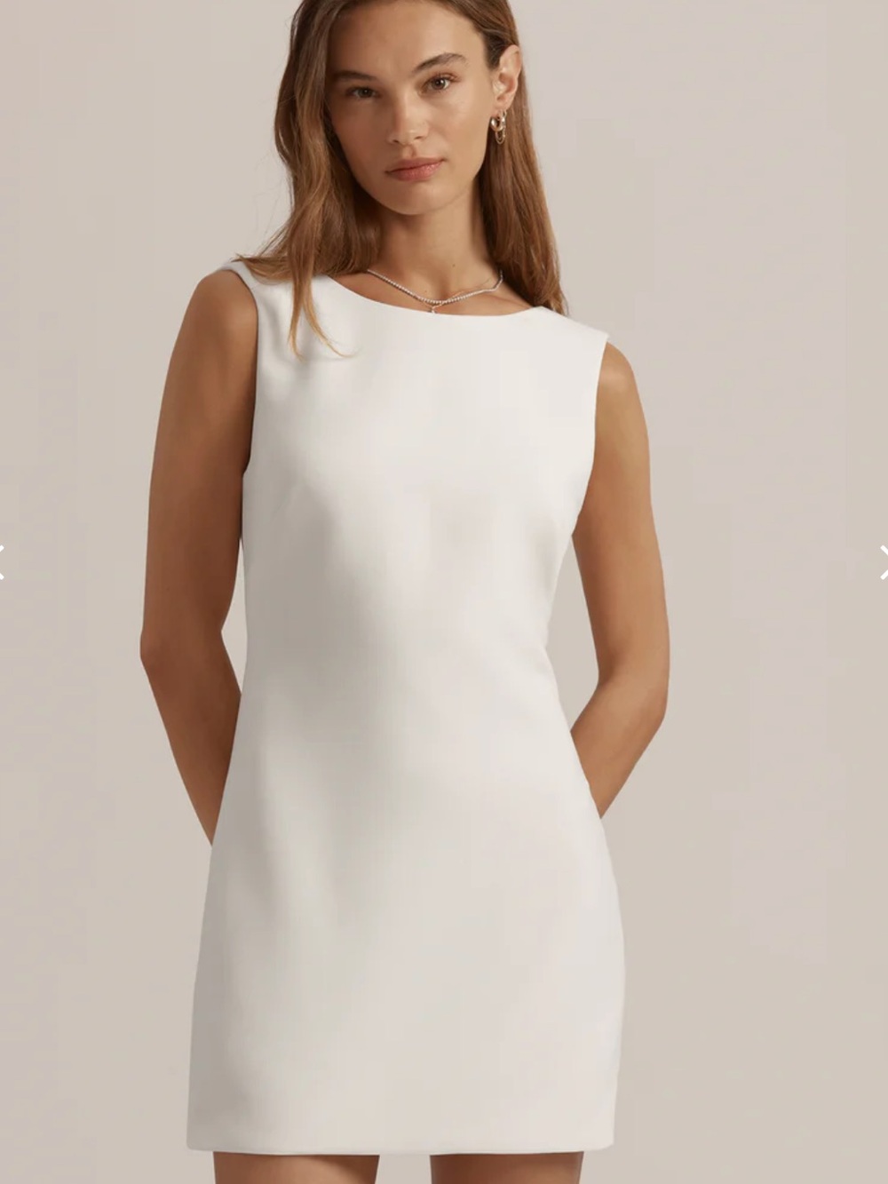 Favorite Daughter THE MEET CUTE DRESS S Ivory NWOT - Picture 5 of 7